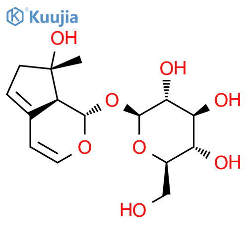 b-D-Glucopyranoside,1,6,7,7a-tetrahydro-7-hydroxy-7-methylcyclopenta[c]pyran-1-yl, (1S,7S,7aS)-(9CI) structure