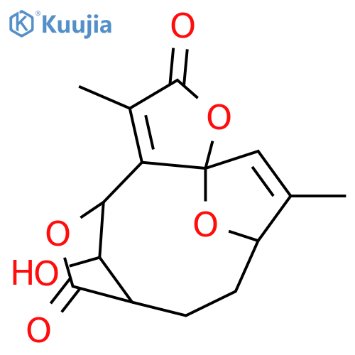 6H-10,12a-Epoxy-4,7-methanofuro[3,2-c]oxacycloundecin-2,6(4H)-dione,7,8,9,10-tetrahydro-14-hydroxy-3,11-dimethyl-, (4R,7S,10R,12aR,14S)-rel-(-)-(9CI) structure