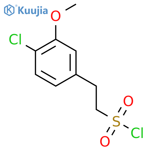 2-(4-chloro-3-methoxyphenyl)ethane-1-sulfonyl chloride structure
