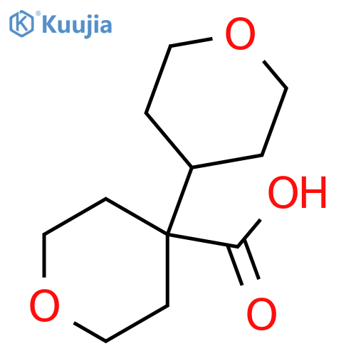 4-(oxan-4-yl)oxane-4-carboxylic acid structure