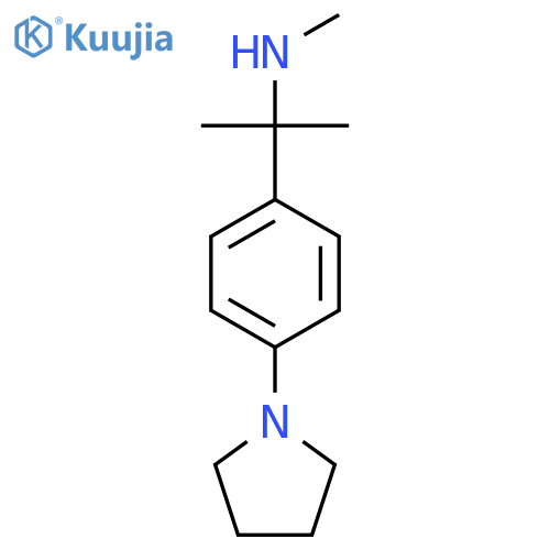 Methyl({2-[4-(pyrrolidin-1-yl)phenyl]propan-2-yl})amine structure