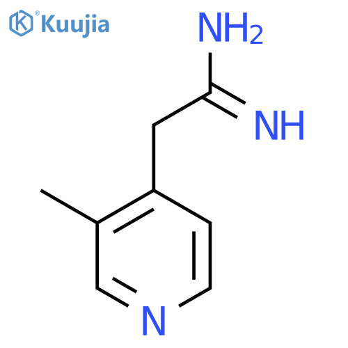 2-(3-methylpyridin-4-yl)ethanimidamide structure