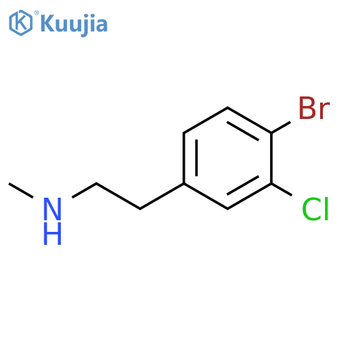 2-(4-bromo-3-chlorophenyl)ethyl(methyl)amine structure
