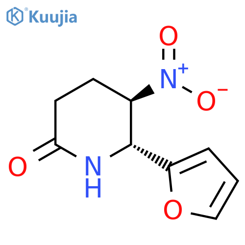 rac-(5R,6R)-6-(furan-2-yl)-5-nitropiperidin-2-one, trans structure