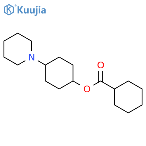 Cyclohexanecarboxylicacid, 4-(1-piperidinyl)cyclohexyl ester structure