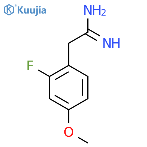 2-(2-fluoro-4-methoxyphenyl)ethanimidamide structure