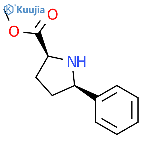 methyl (2S,5R)-5-phenylpyrrolidine-2-carboxylate structure