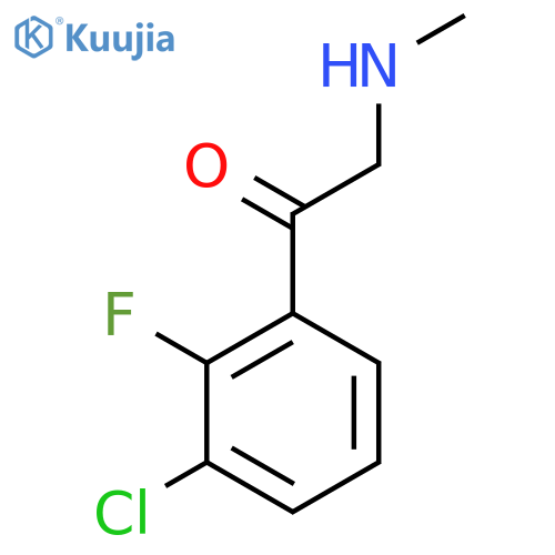 1-(3-chloro-2-fluorophenyl)-2-(methylamino)ethan-1-one structure