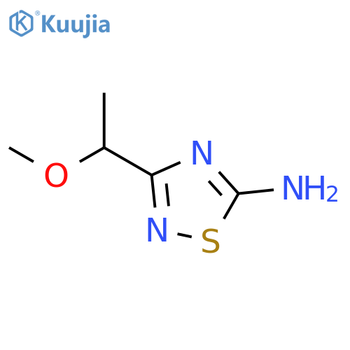 3-(1-methoxyethyl)-1,2,4-thiadiazol-5-amine structure