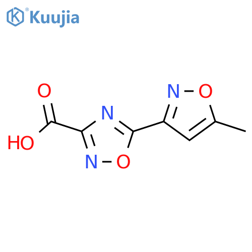 5-(5-Methyl-1,2-oxazol-3-yl)-1,2,4-oxadiazole-3-carboxylic acid structure