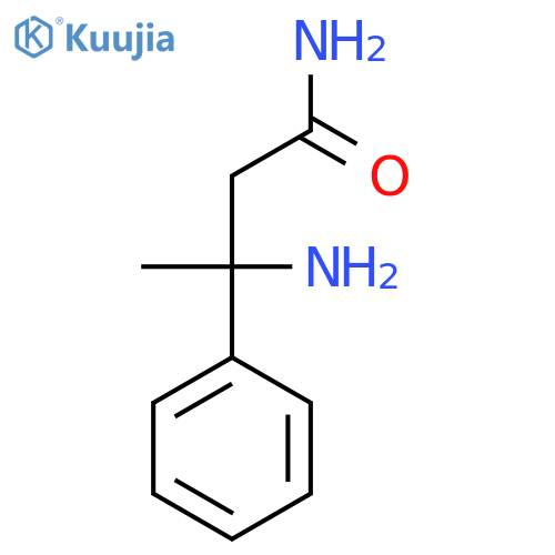 3-amino-3-phenylbutanamide structure