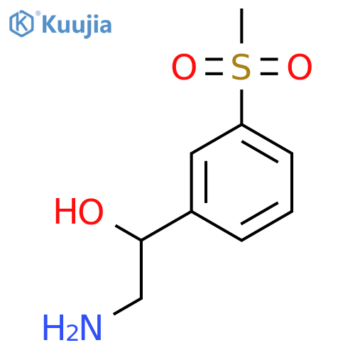 2-amino-1-(3-methanesulfonylphenyl)ethan-1-ol structure