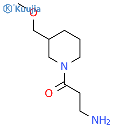 3-Amino-1-(3-(methoxymethyl)piperidin-1-yl)propan-1-one structure