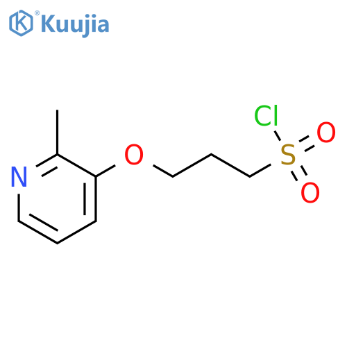 3-(2-methylpyridin-3-yl)oxypropane-1-sulfonyl chloride structure