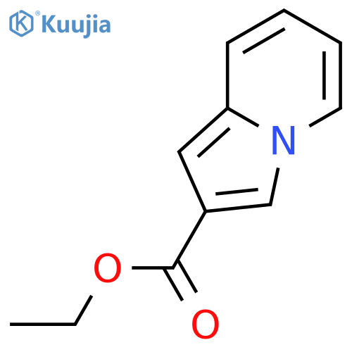 2-Indolizinecarboxylicacid, ethyl ester structure