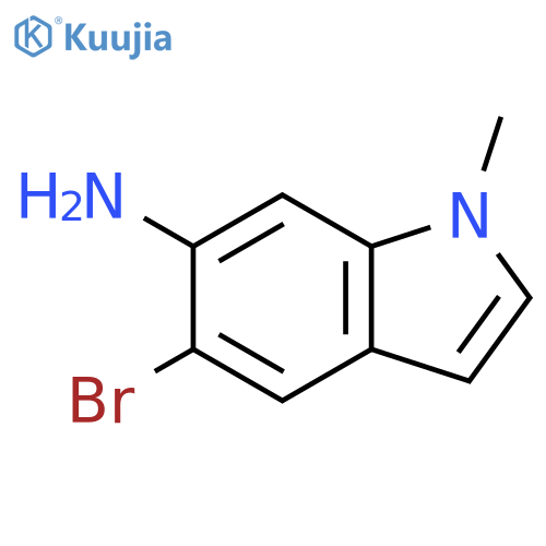 5-bromo-1-methyl-indol-6-amine structure