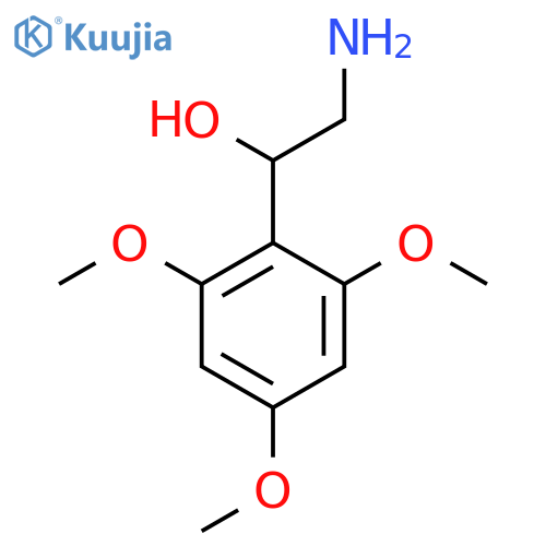 2-amino-1-(2,4,6-trimethoxyphenyl)ethan-1-ol structure