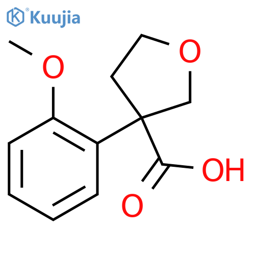 3-(2-Methoxyphenyl)oxolane-3-carboxylic acid structure