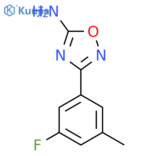 3-(3-Fluoro-5-methylphenyl)-1,2,4-oxadiazol-5-amine structure