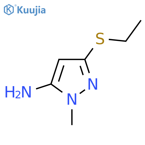 3-(Ethylsulfanyl)-1-methyl-1h-pyrazol-5-amine structure