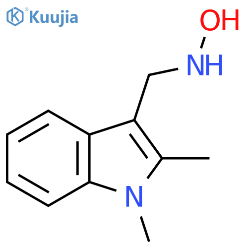 N-(1,2-dimethyl-1H-indol-3-yl)methylhydroxylamine structure
