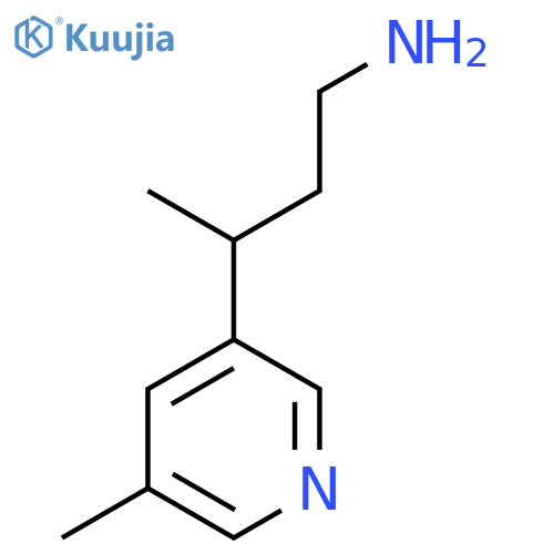 3-(5-methylpyridin-3-yl)butan-1-amine structure