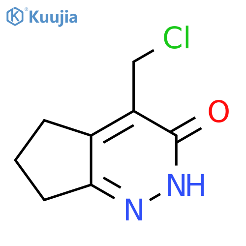 4-(chloromethyl)-2H,3H,5H,6H,7H-cyclopentacpyridazin-3-one structure