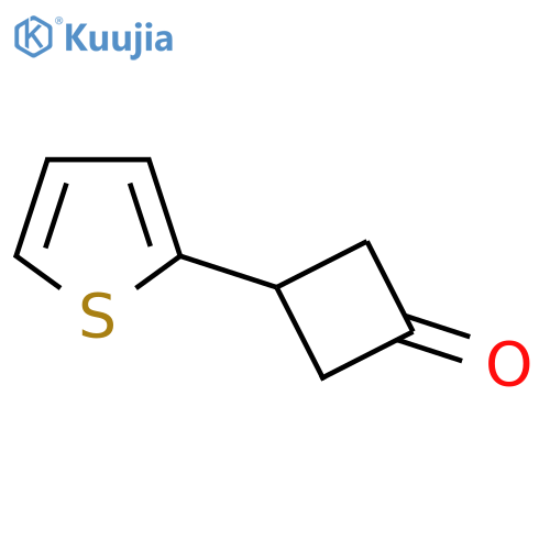 3-(Thiophen-2-yl)cyclobutan-1-one structure