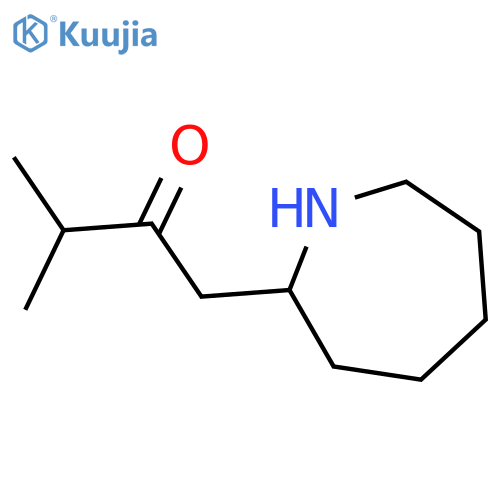 1-(Azepan-2-yl)-3-methylbutan-2-one structure