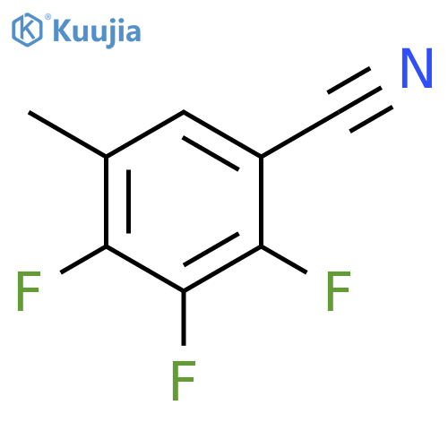 2,3,4-Trifluoro-5-methylbenzonitrile structure