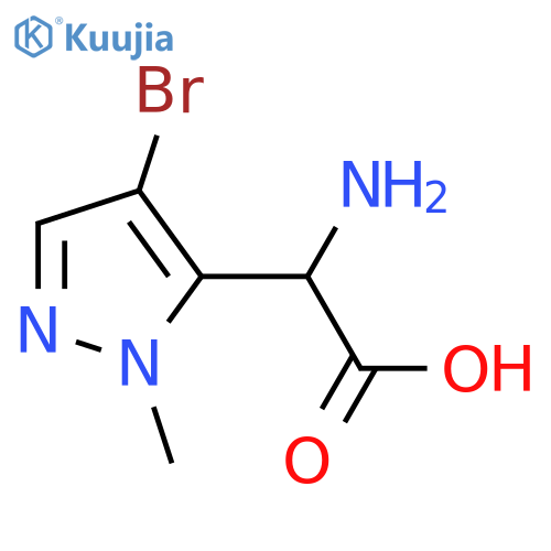 1H-Pyrazole-5-acetic acid, α-amino-4-bromo-1-methyl- structure