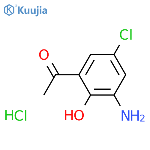 3-AMINO-5-CHLORO-2-HYDROXYACETOPHENONE HYDROCHLORIDE structure