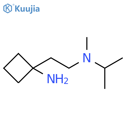 1-{2-methyl(propan-2-yl)aminoethyl}cyclobutan-1-amine structure