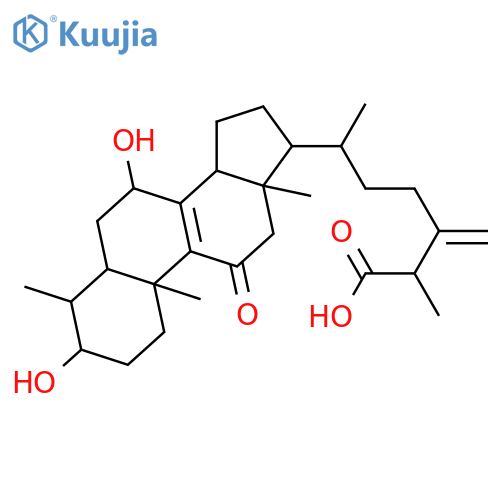 3,7-Dihydroxy-4-methyl-11-oxoergost-8,24(28)-dien-26-oic acid; (3β,4α,5α,7β,25S)-form structure