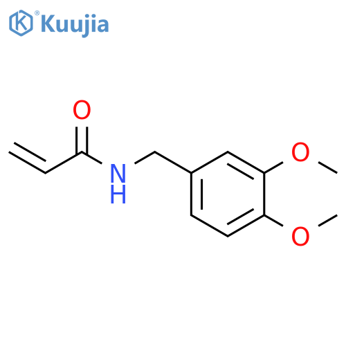N-[(3,4-dimethoxyphenyl)methyl]prop-2-enamide structure