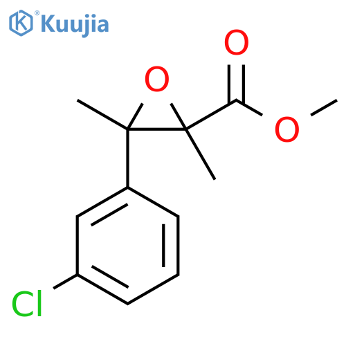 Methyl 3-(3-chlorophenyl)-2,3-dimethyloxirane-2-carboxylate structure