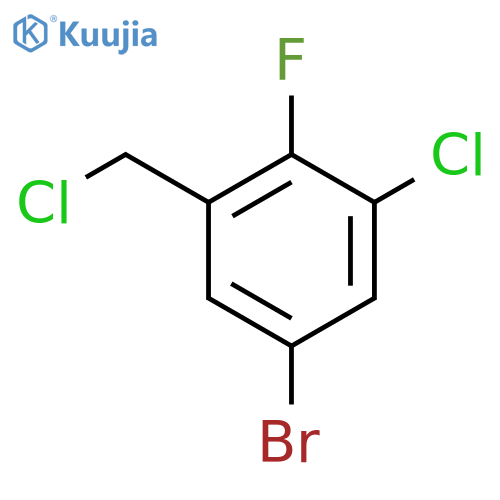 5-Bromo-1-chloro-3-(chloromethyl)-2-fluorobenzene structure