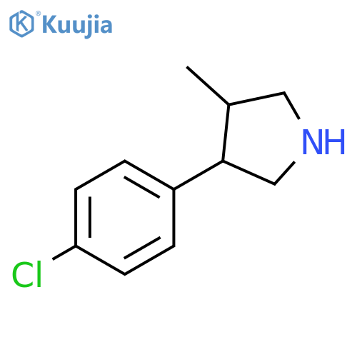 3-(4-chlorophenyl)-4-methylpyrrolidine structure