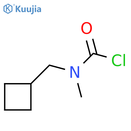 N-(cyclobutylmethyl)-N-methylcarbamoyl chloride structure