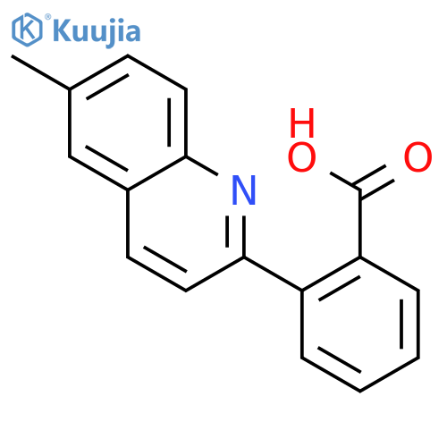 Benzoic acid, 2-(6-methyl-2-quinolinyl)- structure
