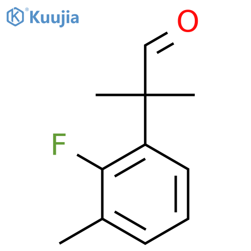 2-(2-Fluoro-3-methylphenyl)-2-methylpropanal structure
