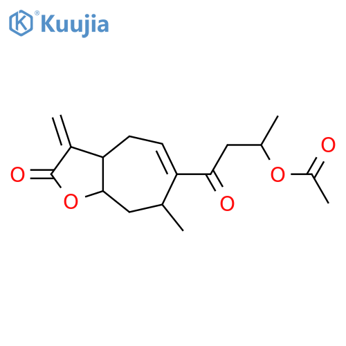 2,4-Dihydroxy-1(5),11(13)-xanthadien-12,8-olide; (2α,4α,8α,10β)-form, 2-Ketone, 4-Ac structure