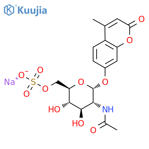 4-Methylumbelliferyl 6-Sulfo-2-acetamido-2-deoxy-a-D-glucopyranoside Sodium Salt (>90%) structure