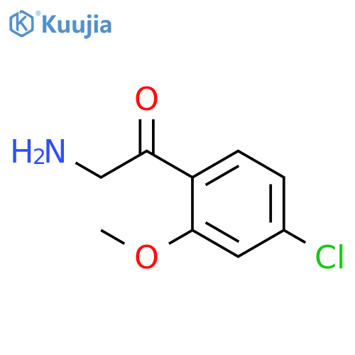 2-amino-1-(4-chloro-2-methoxyphenyl)ethan-1-one structure