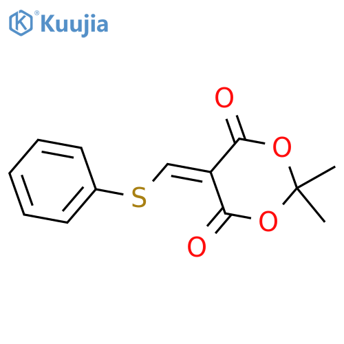 2,2-dimethyl-5-[(phenylsulfanyl)methylidene]-1,3-dioxane-4,6-dione structure