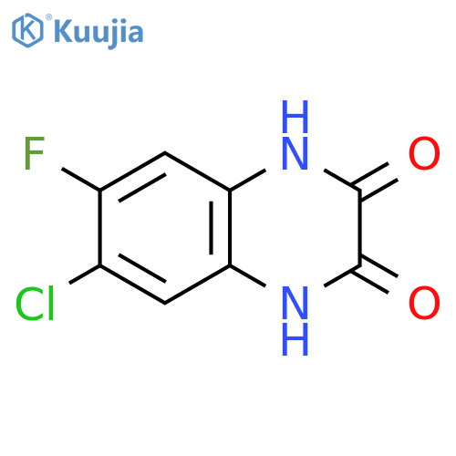 2,3-Quinoxalinedione, 6-chloro-7-fluoro-1,4-dihydro- structure