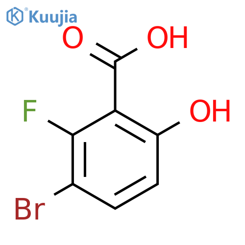 3-Bromo-2-fluoro-6-hydroxybenzoic acid structure