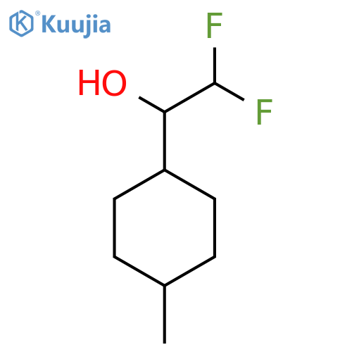 2,2-difluoro-1-(4-methylcyclohexyl)ethan-1-ol structure