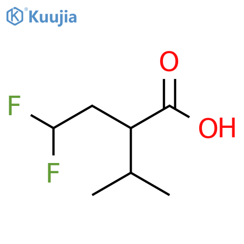 2-(2,2-Difluoroethyl)-3-methylbutanoic Acid structure