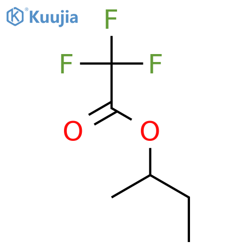 Acetic acid,2,2,2-trifluoro-, 1-methylpropyl ester structure